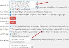 Whitelist IP Addresses in WHMCS