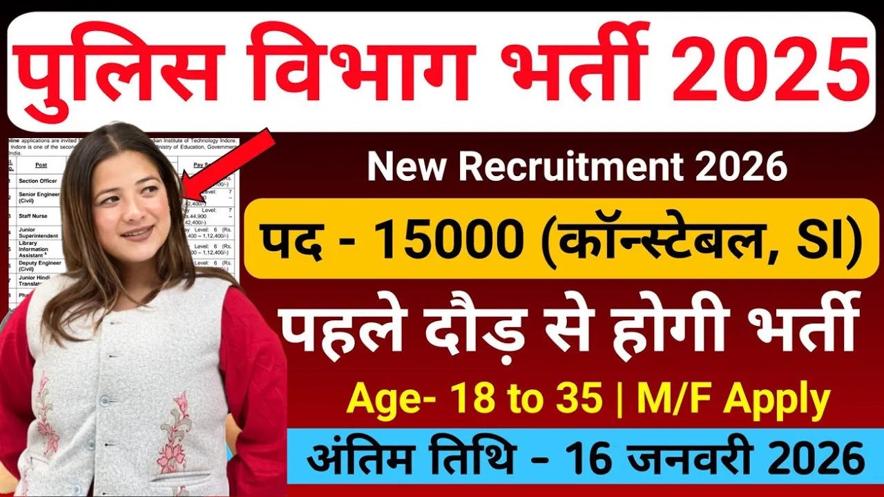 Gujarat Police Constable Bharti 2026 for 12th Pass & Graduate