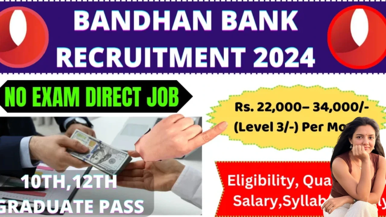Work from Home Jobs for 12th Pass in BANDHAN BANK