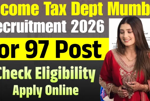 Income Tax Dept Mumbai Bharti for 10th, 12th Pass & Graduate