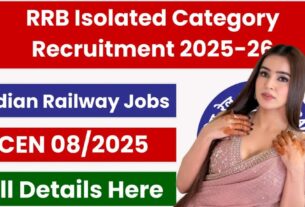 RRB Isolated Category Recruitment 2026