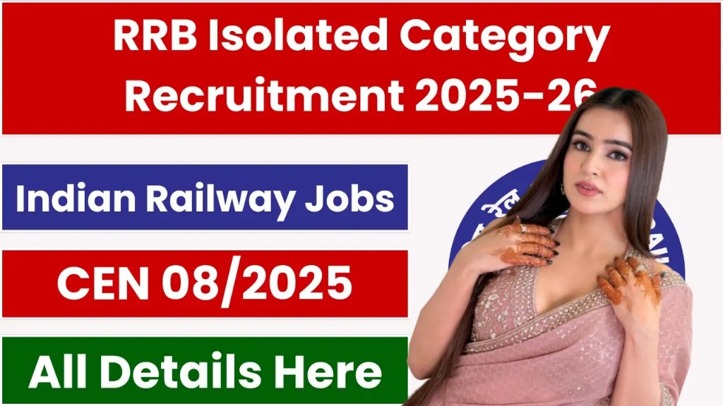 RRB Isolated Category Recruitment 2026