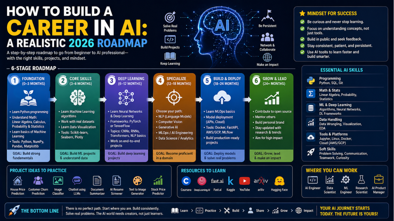 How to Build a Career in AI A Realistic 2026 Roadmap